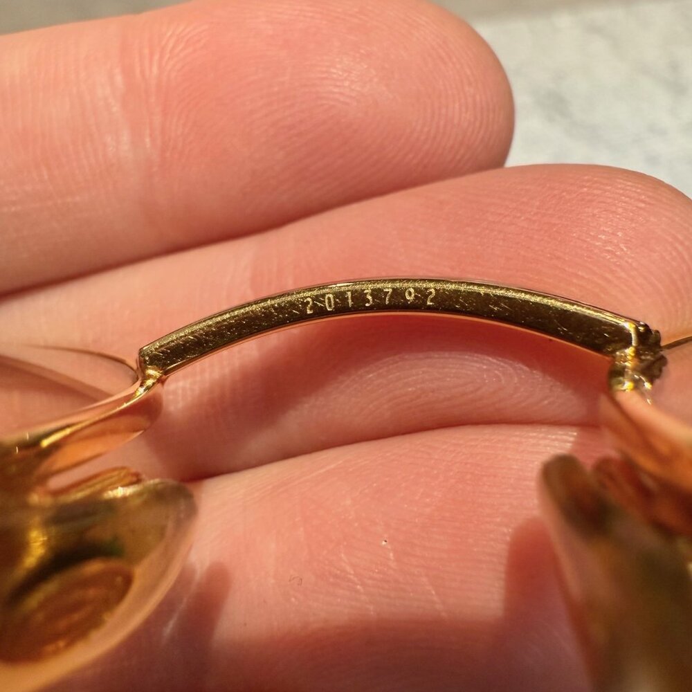 Must de Cartier Vintage Giverny Gold Plated Round Bubinga Wood Sunglasses - Picture 14 of 16